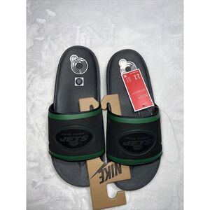 Nike Off Court Mens New York Jets Slides Size 11 New Black NWT Sandals Shoes NFL